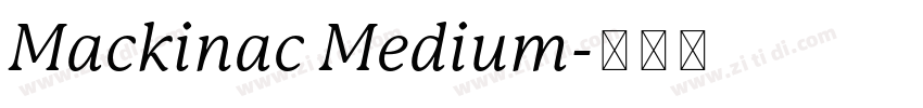 Mackinac Medium字体转换